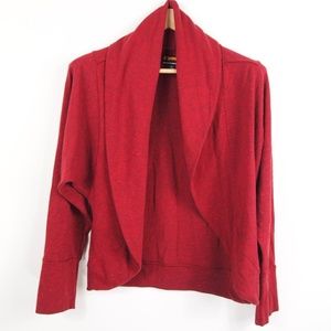 Brooklyn Industries Slub Cotton Brick Red Shrug L